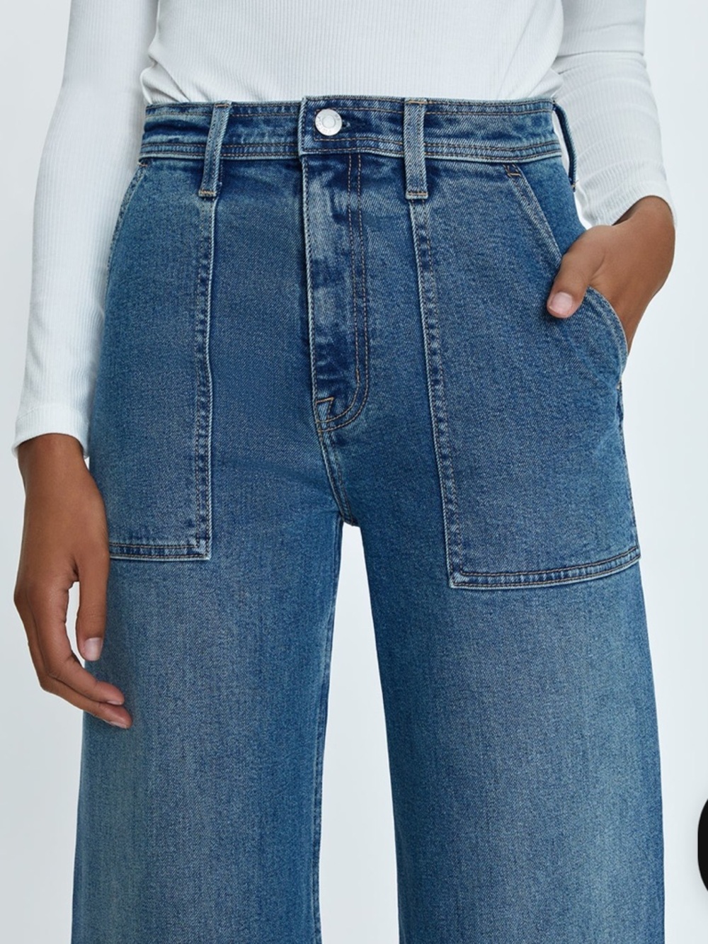 PISTOLA PENNY HIGH RISE WIDE LEG JEANS CANAL WASH Women’s Size 31 NWOT - Picture 3 of 13